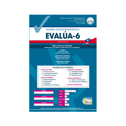 Evalúa-6 (protocolo + uso de corrección)